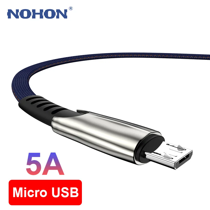 Кабель для зарядки Nohon Micro-USB быстрая зарядка 4 цвета 1 м/2 м/3 м | Мобильные телефоны и