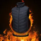Жилет с подогревом самонагревающийся жилет моющаяся мужская куртка с подогревом Питание от USB женская трехскоростная теплая зимняя одежда