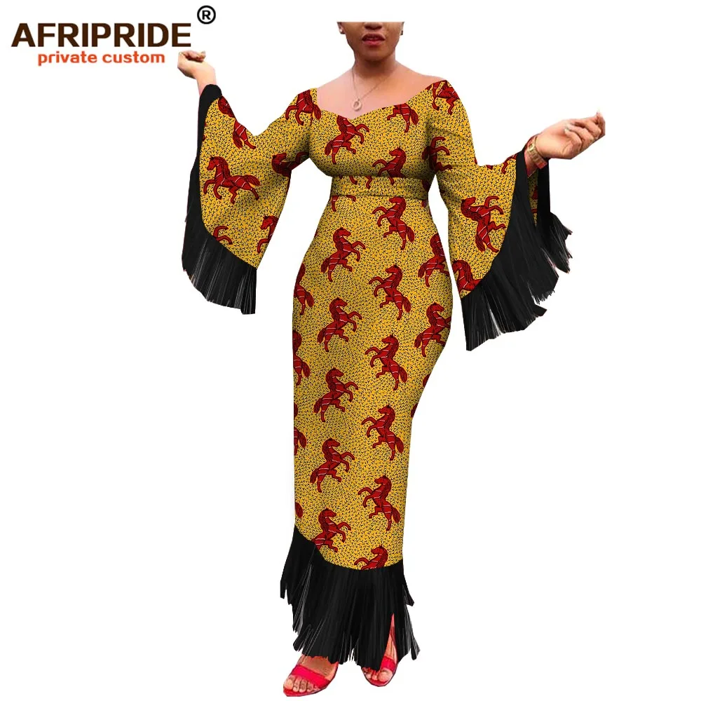 Африканские вечерние платья для женщин AFRIPRIDE индивидуальное женское хлопковое