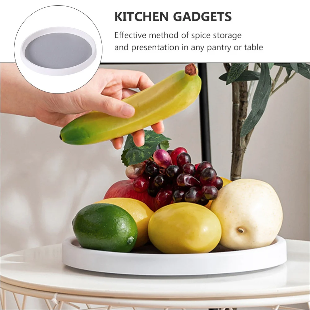 

Turntable Spice Rack Rotating Spice Holder Organizer Pantry Cabinet Turntable