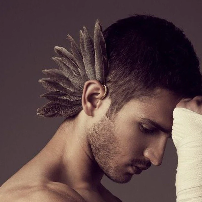 1 шт. Европейская и американская мода Гипербола индийская личность индейка перо