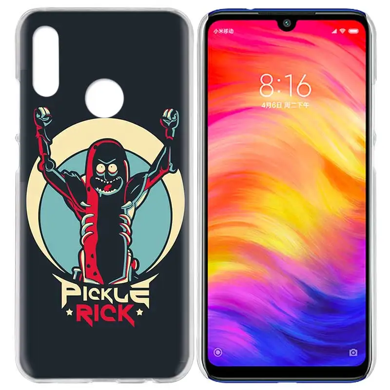 02 Чехол для Xiaomi Redmi Note 7 7A фотоаппаратов моментальной печати 7S 6 6A 5 Y3 K20 mi 8 до 9 лет CC9 CC9E A1 A2 A3 играть F1 Lite Pro Plus Рик и Морти Pickle Ric - Цвет: 02