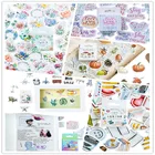 46 шт.кор. милые цветы, забавное настроение леса, бумажные этикетки наклейки украшения для самостоятельной сборки, записная книжка, альбом, печать, наклейки, Канцтовары