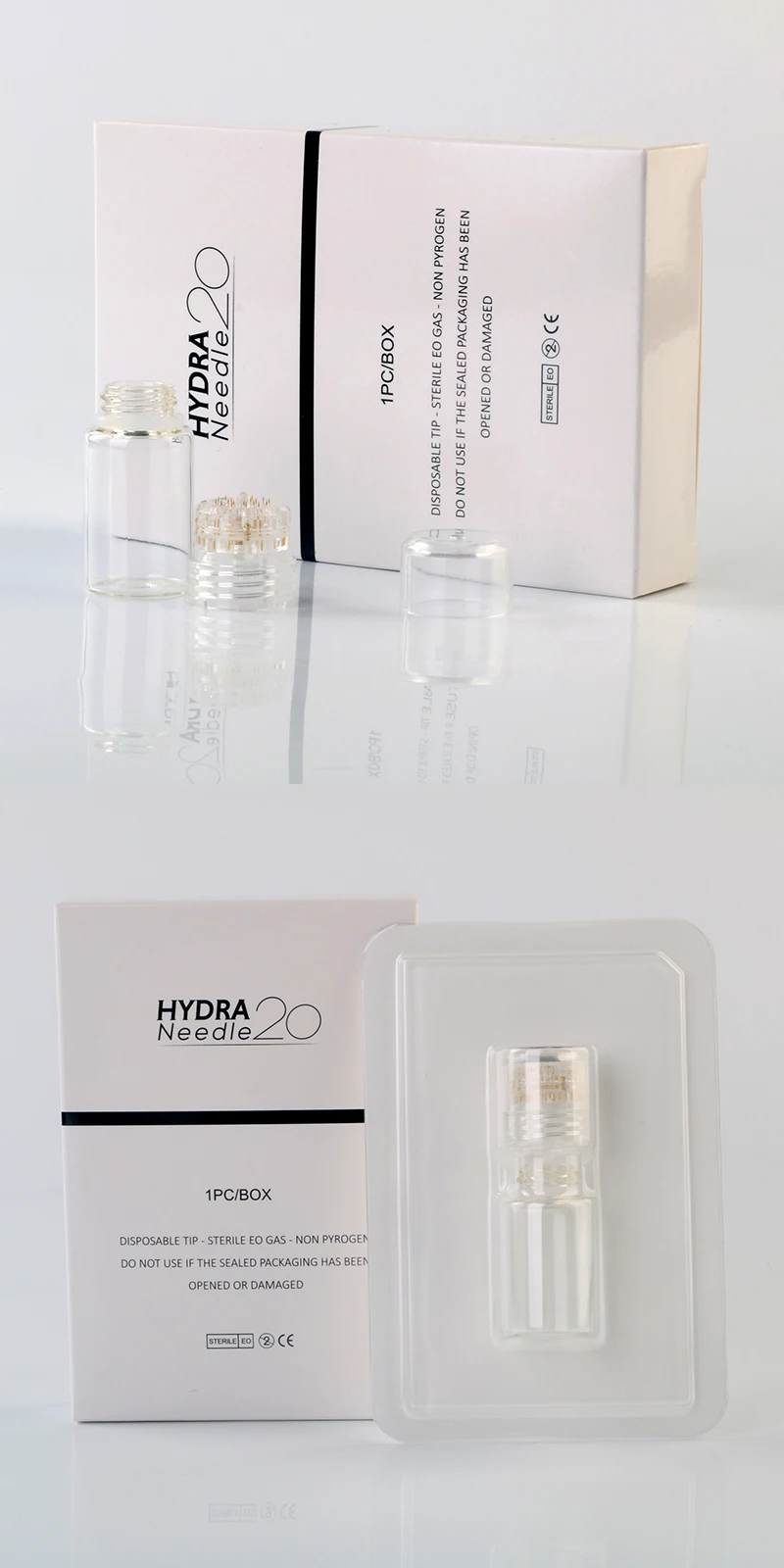 Ролик HYDRA 64 Pin микро иглы титановая игла советы сывороточная Гиалуроновая кислота импорт инструмент для против морщин отбеливать уход за кожей флакон для эфирных масел