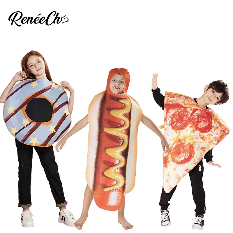 Костюм на Хэллоуин для девочек Детский костюм хот дога мальчиков карнавал 2020
