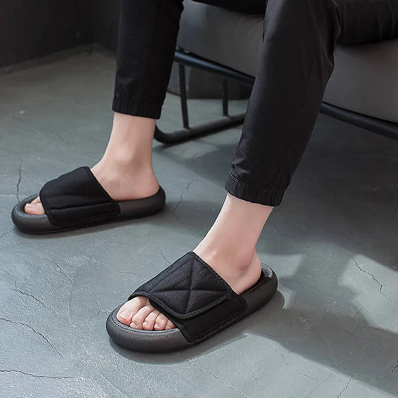 Мужские домашние тапочки для гостей моющаяся обувь дома мальчиков комнатная