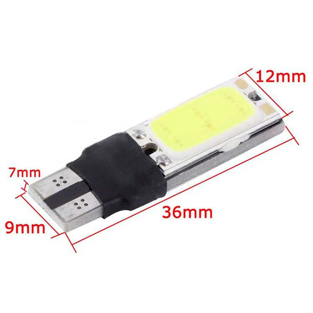 Car 4PCS T 10 COB 6W W5W 194 168 LED Canbus Error Free Side Wedge Light Bulb Auto License Plate White Lamp 12V | Автомобили и