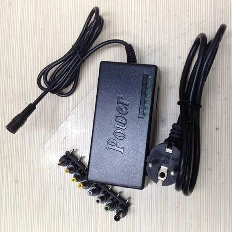 

8pcs Universal Power Adapter 96W 12V To 24V Adjustable Portable Charger Laptop