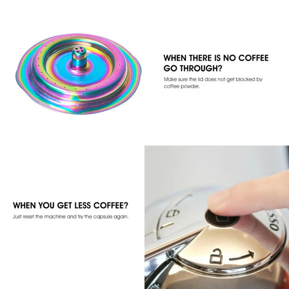 

Dropshipping House supplies coffee supplies 230ml Multicolor Stainless Steel Reusable Coffee Filter Cup for Delonghi ENV135