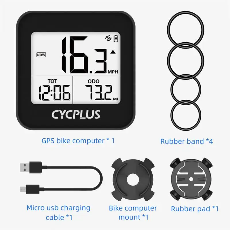 

Велосипедные аксессуары CYCPLUS G1, GPS, велосипедный компьютер, спидометр, Водонепроницаемый IPX6 беспроводной секундомер, полноэкранный одометр