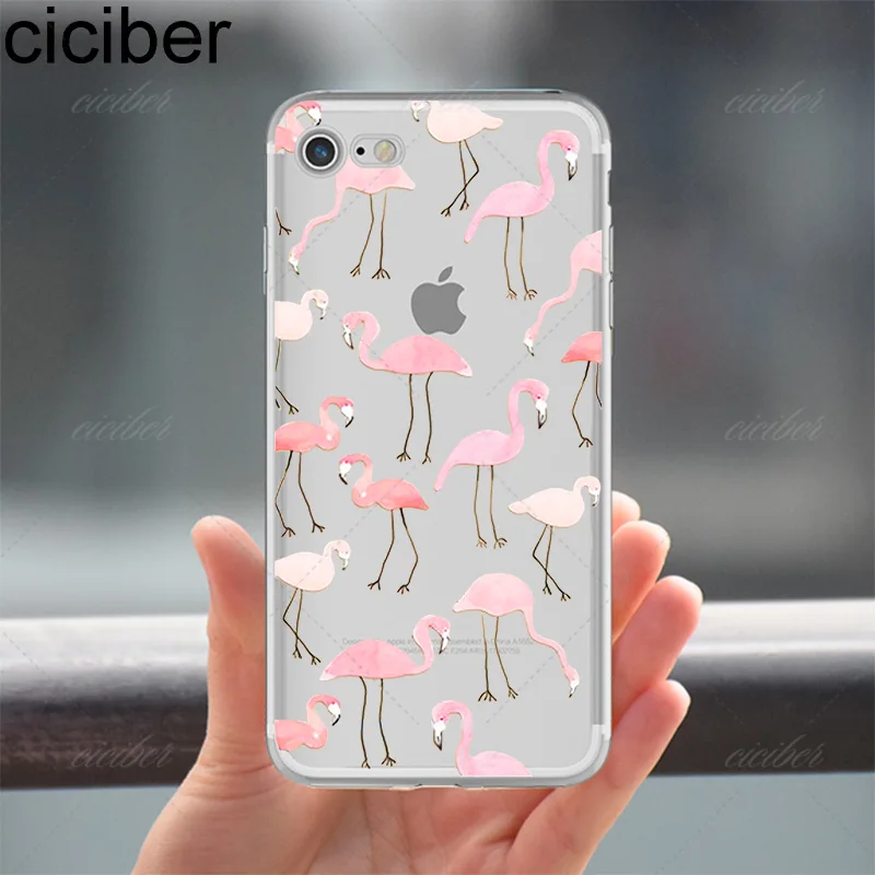 Ciciber Фламинго пончик Банан цветок Мягкий силиконовый чехол для iPhone 11 Pro Max XR XS 6 6S 7 8
