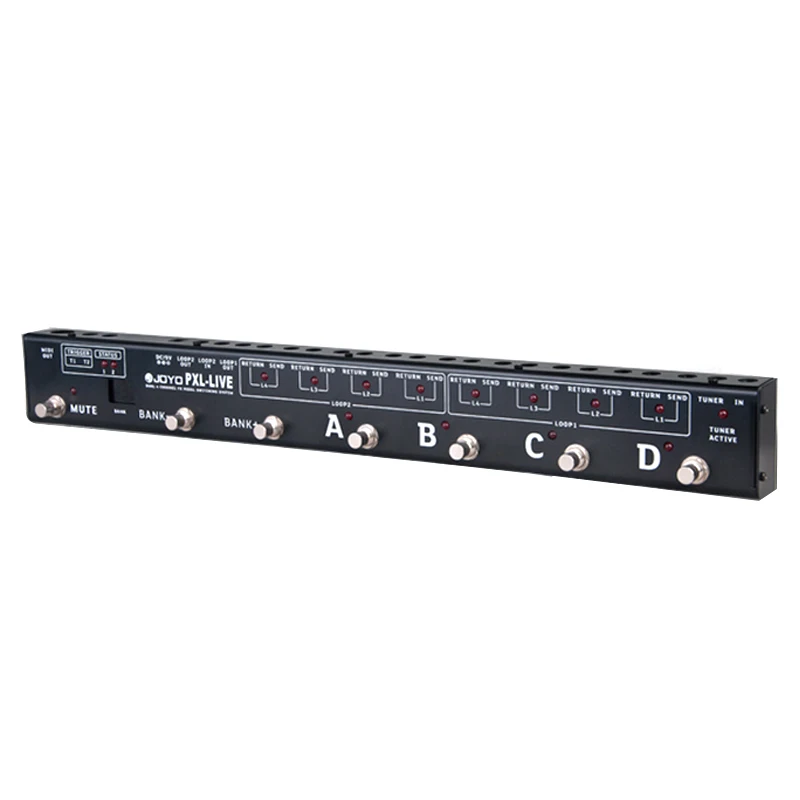 JOYO PXL Live Programable Looper управление станцией Педальный переключатель двойной 4 канала с