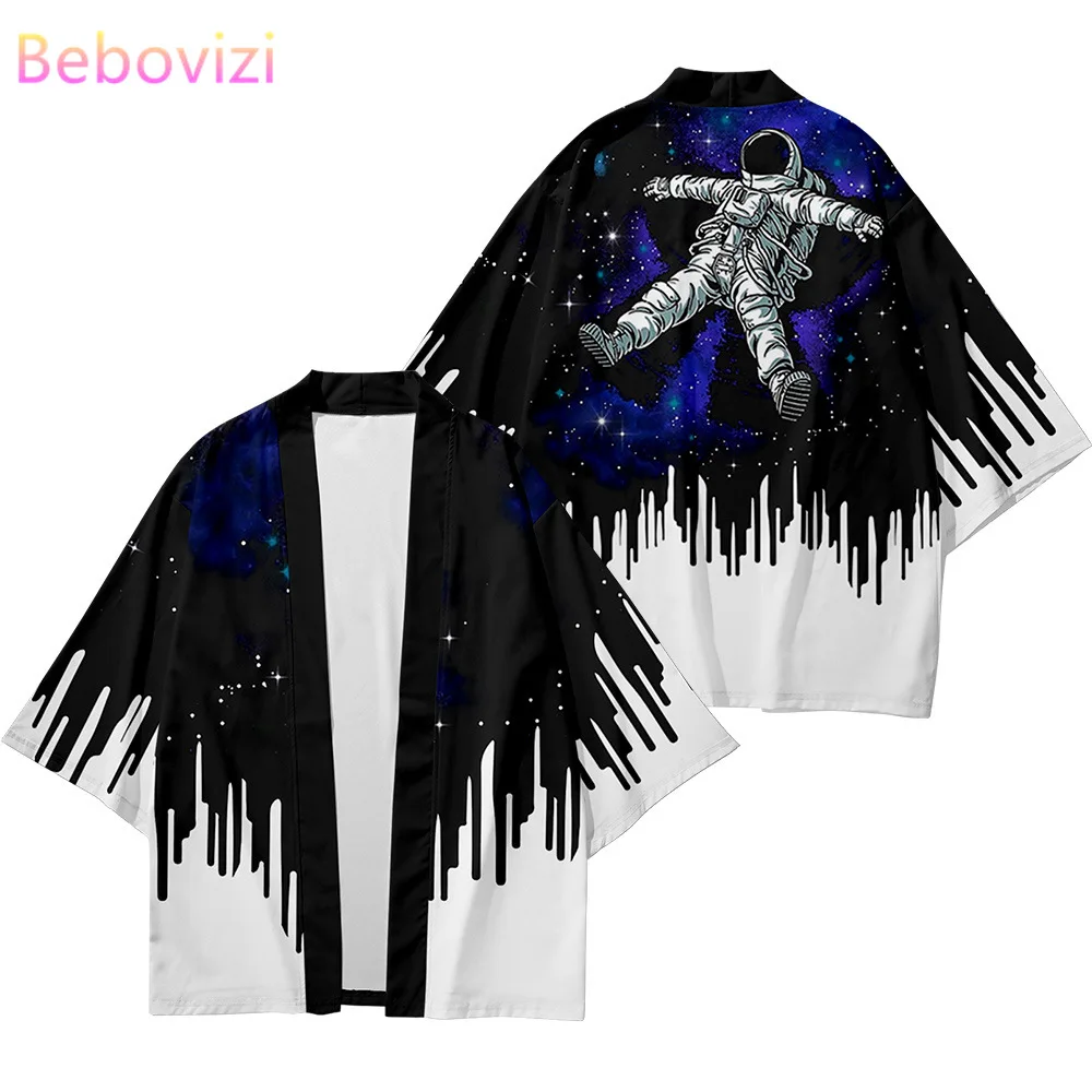 Кардиган женский мужской хаори в японском азиатском стиле Харадзюку свободный