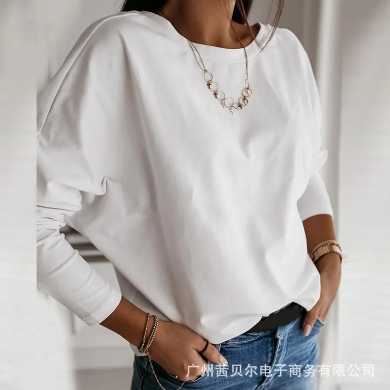 

WEPBEL New Summer Autumn Sweaters Women Sweater V-neck Long-Sleeved Knitted Fashion Casual Solid Color