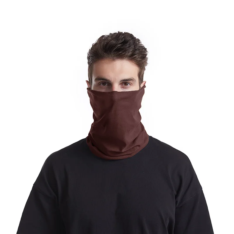 

2021 Solid Color Quick-drying Headscarf Sunscreen Collar Windproof and Warm Riding Trend Digital Printing Sports Seamless Magic