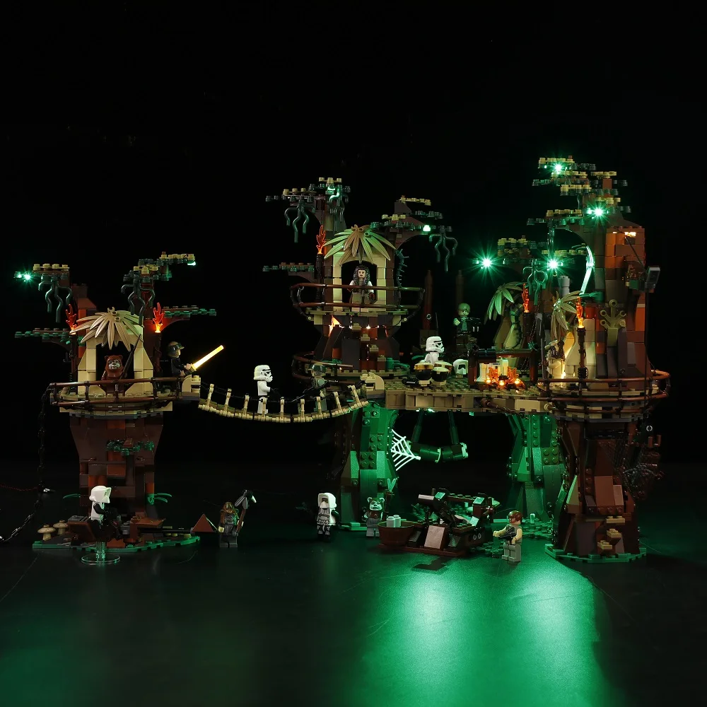 

Led Light Set For 10236 Ewok Village Assembly Square Compatible 05047 (Only LED Light, No Block Kit)