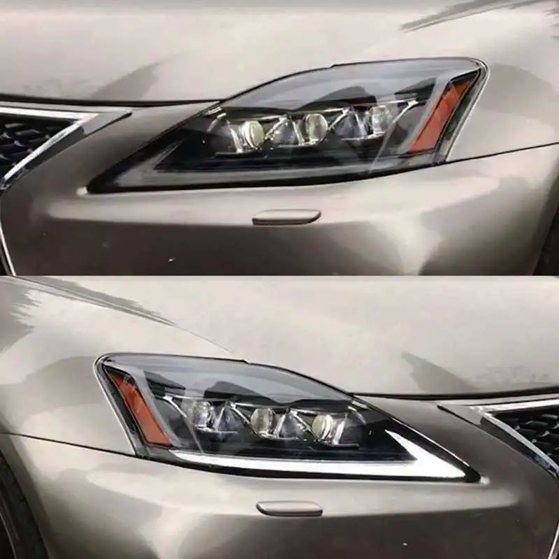Светодиодный налобный фонарь для Lexus IS250 IS300 IS350 2006 до 2012 года полный светодиодный налобный фонарь модифицированный в сборе черный цвет