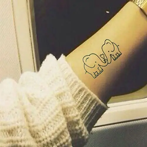 5 шт. черного цвета изящные Водонепроницаемый кофточки с изображением слона