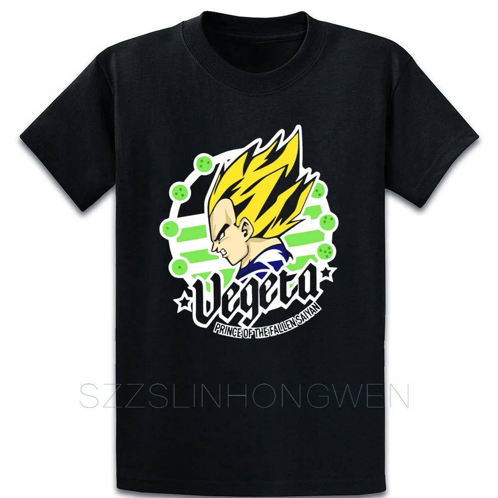 Vegeta крутая футболка забавная Весна Осень Свободный хлопковый костюм Евро размер