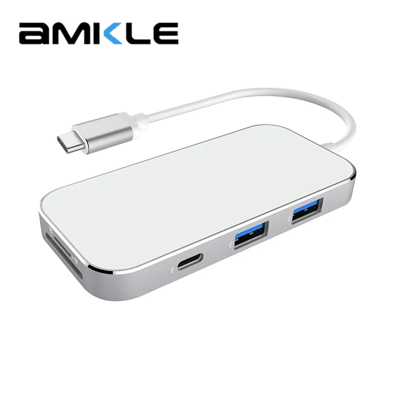 

Usb C Hub To USB C 3.5mm Jack Adapter Usb 3.0 4K HDMI-Compatible SD/TF Converter PD Charging Type C Hdmi For Macbook Pro Laptop