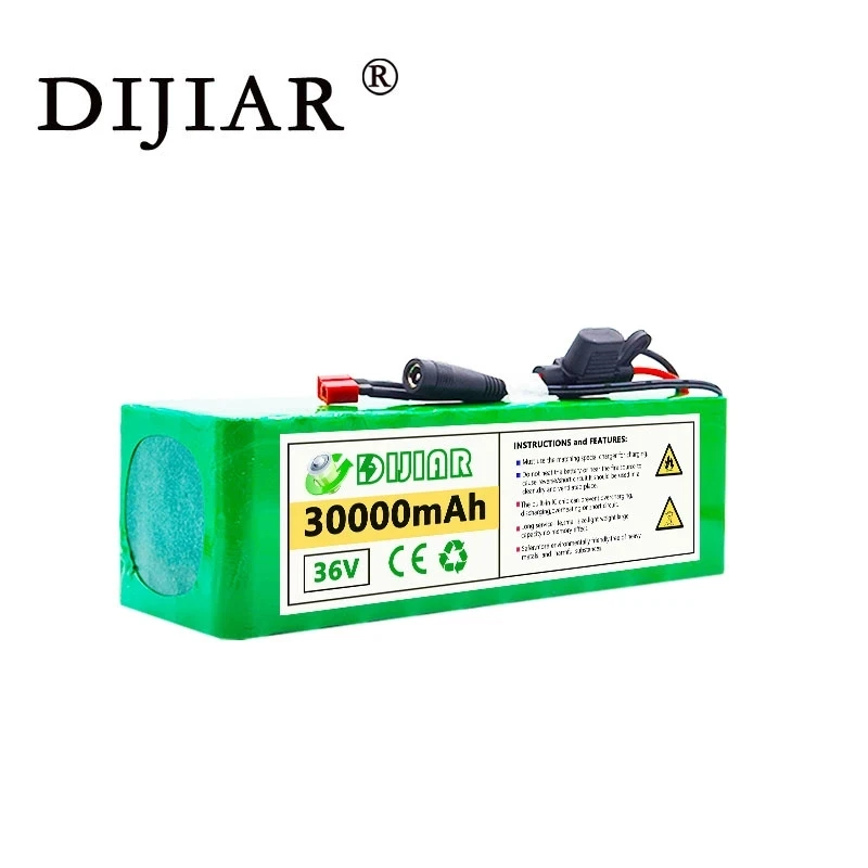 Аккумуляторная батарея для электромобиля DiJiar 36 В 30 Ач 10S4P 18650 500 Вт мощный мотоцикл