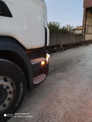 1X24 в янтарный светодиодный боковой маркер для Scania 6 серии отражатель боковой габаритный фонарь для грузовика предупреждающий светильник светодиодный светильник для прицепа грузовика
