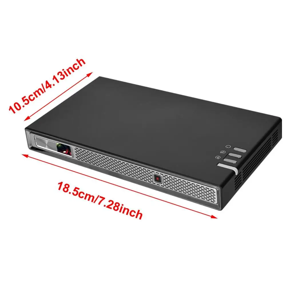 Умный проектор HD 1080P DLP портативный домашний мини HDMI совместимый с USB для