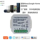 Tuya Smart Zigbee диммер модуль 1 2 Gang 220V с нейтральным 2 Way Беспроводной Управление работает с Alexa Google IEEE802.15.4