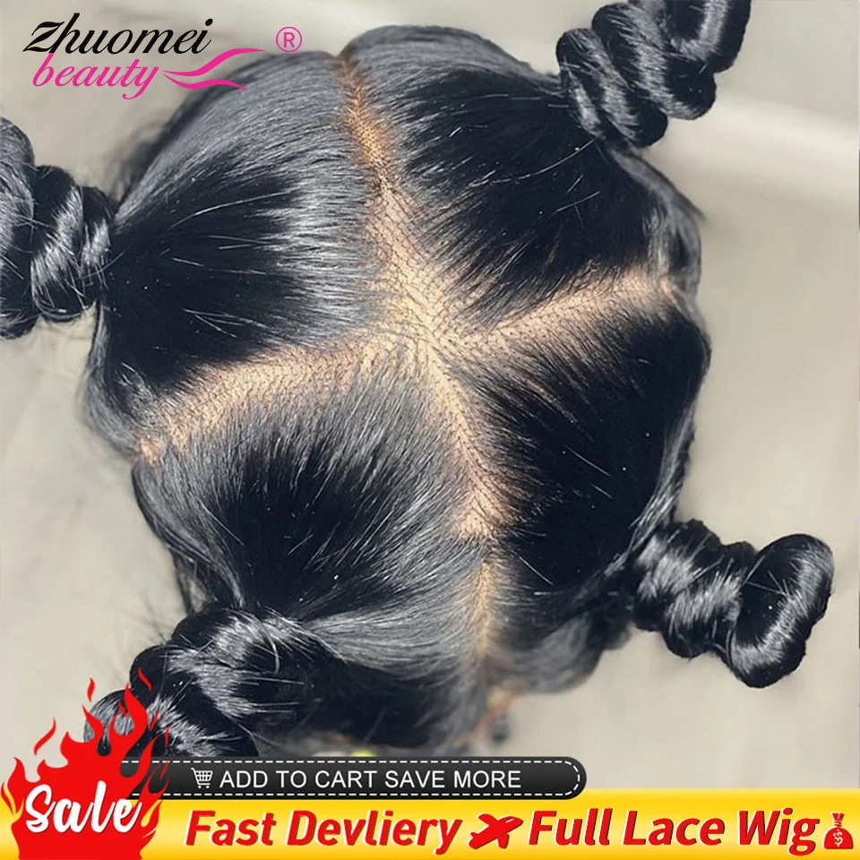 Glueless Full Lace Human Hair Wigs 360 Full Lace Wig Human Hair Preplucked Straight Lace Front Wig 13x4 13x6 HD Lace Frontal Wig