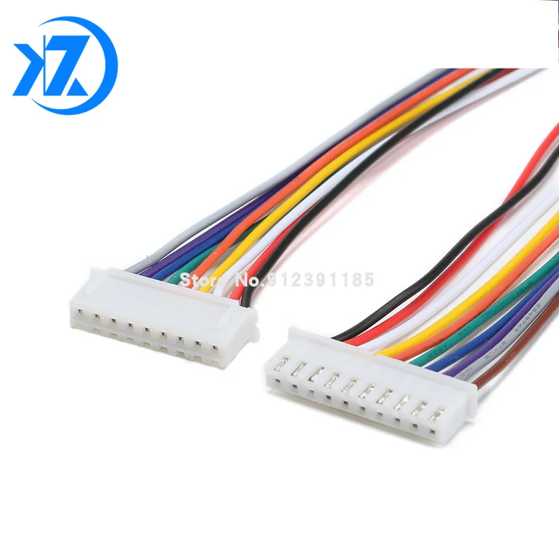 10 шт. 26AWG JST XH2.54 XH 2 54 мм 2P 3P 4 P 5P 6P 7P 8P 9P 10-контактный шаг Штекерный Кабельный разъем