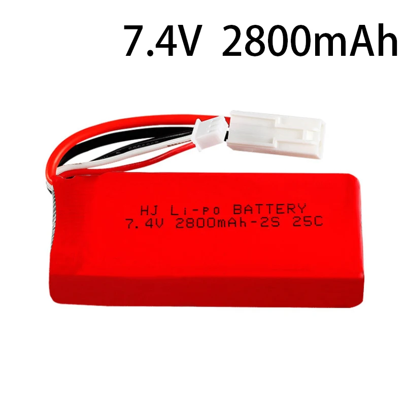 7 4 в 2800 мАч 25C Литий полимерный аккумулятор для ft009 RC игрушки лодки запасные части