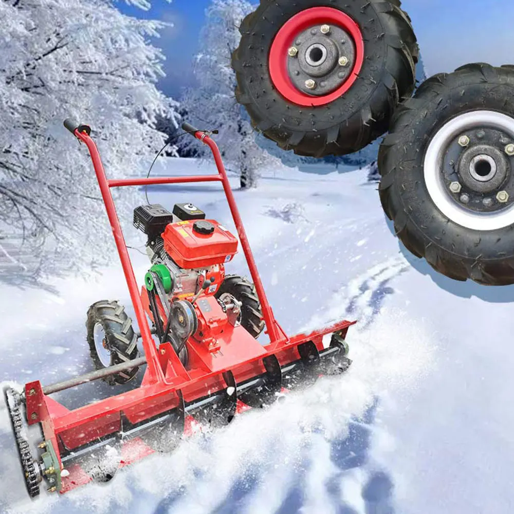 Small Electric Snowplow Snow Shoveling and Outdoor Snow Removal for Self-propelled Residential Housing Estates