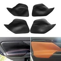 4pcs car interior microfiber leather door panel armrest cover protective trim for mitsubishi outlander 2014 2015 2016 2017 2018