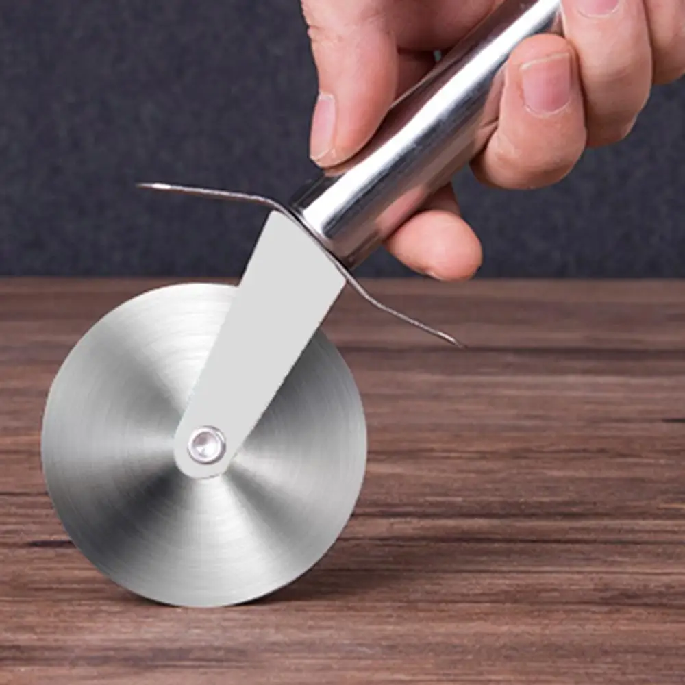 Круглый нож для пиццы из нержавеющей стали маленький размер кондитерское тесто