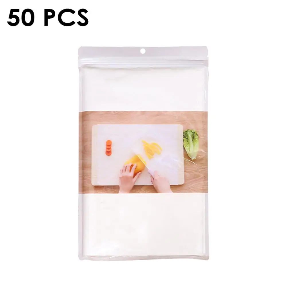 

50 Sheets Disposable Chopping Paper Household Outdoor Portable Kitchen Cooking Paper Baby Food Supplement Cutting Board Paper