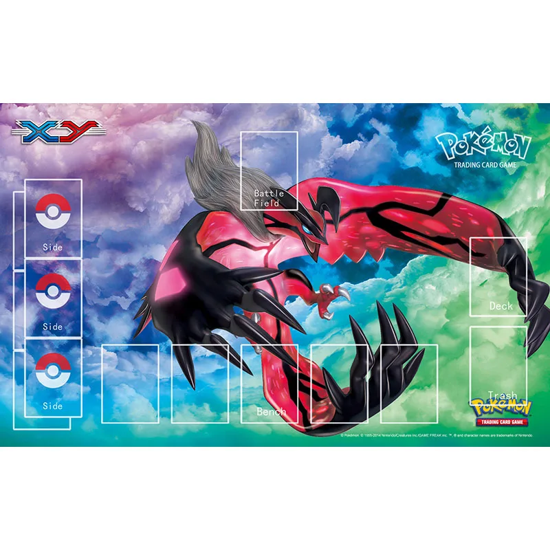 Takara Tomy Pokemon XY Yveltal игровой коврик геймпад аксессуары для PTCG на заказ настольная