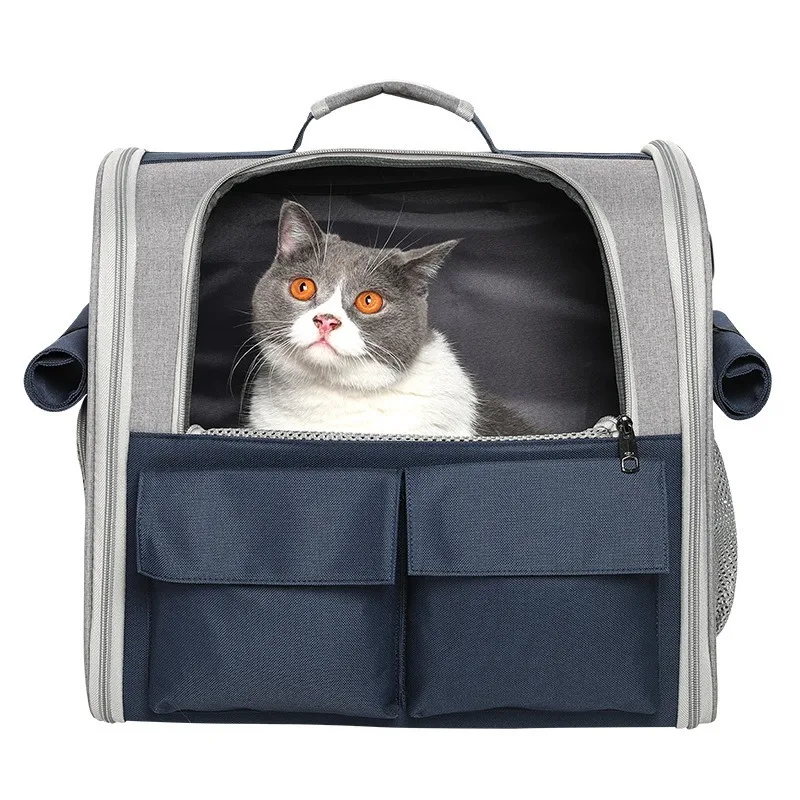 

Cat Bag Go Out Portable Pet Bag Breathable School Bag Out Travel Folding Shoulder Backpack Pet Supplies Foldable Easy To Clean