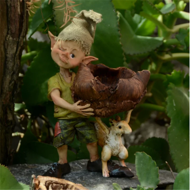 

Everyday Collection New Year Fairy Figure Resin Home Decoration Fairy Garden Ornament Accessories Elves Desk Decor Birthday Gift
