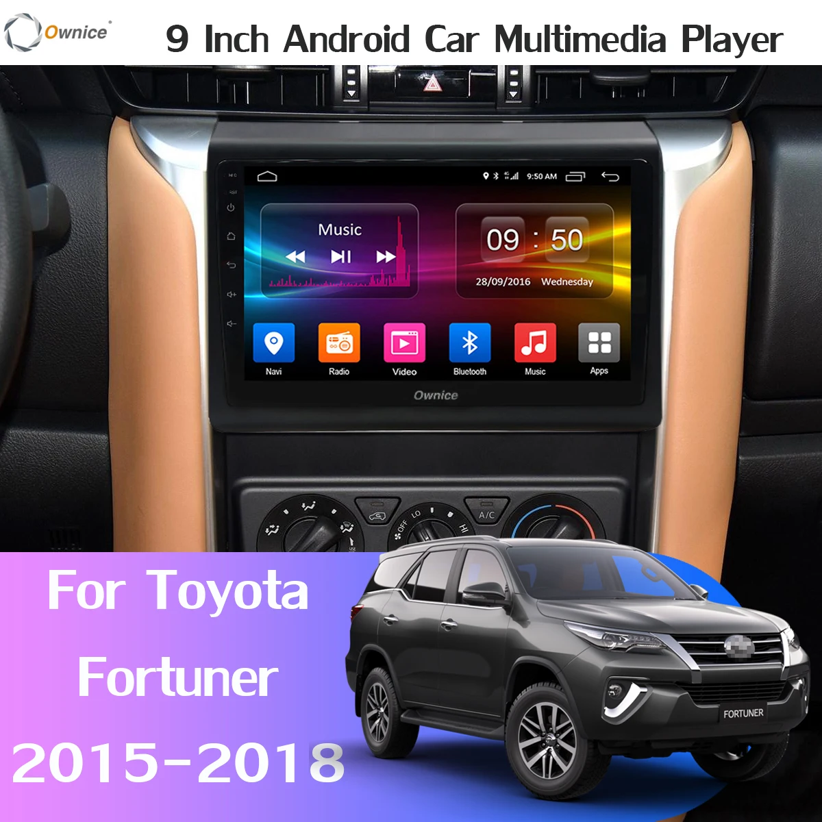 Панорамная камера на 360 ° Android 9,0 4G+ 64G SPDIF DSP CarPlay Автомобильный плеер для Toyota Fortuner gps радио головное устройство
