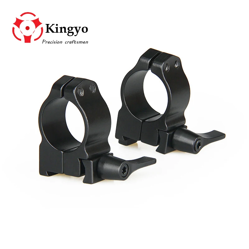 1 Pair Tactical Airsoft 25.4mm Low QD Quick Release Flashlight Scope 20mm Ring Mount Pacatinny Weaver RIS Rail For Hunting | Спорт и
