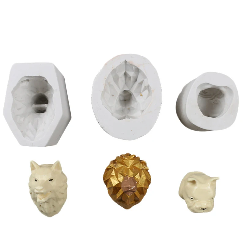 YOMDID силиконовая форма для торта стерео собака голова льва помадка DIY мусс торт