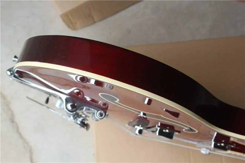 Китайская фабрика новинка лучшее качество красная электрогитара gret Palm с Bigsby tremolo