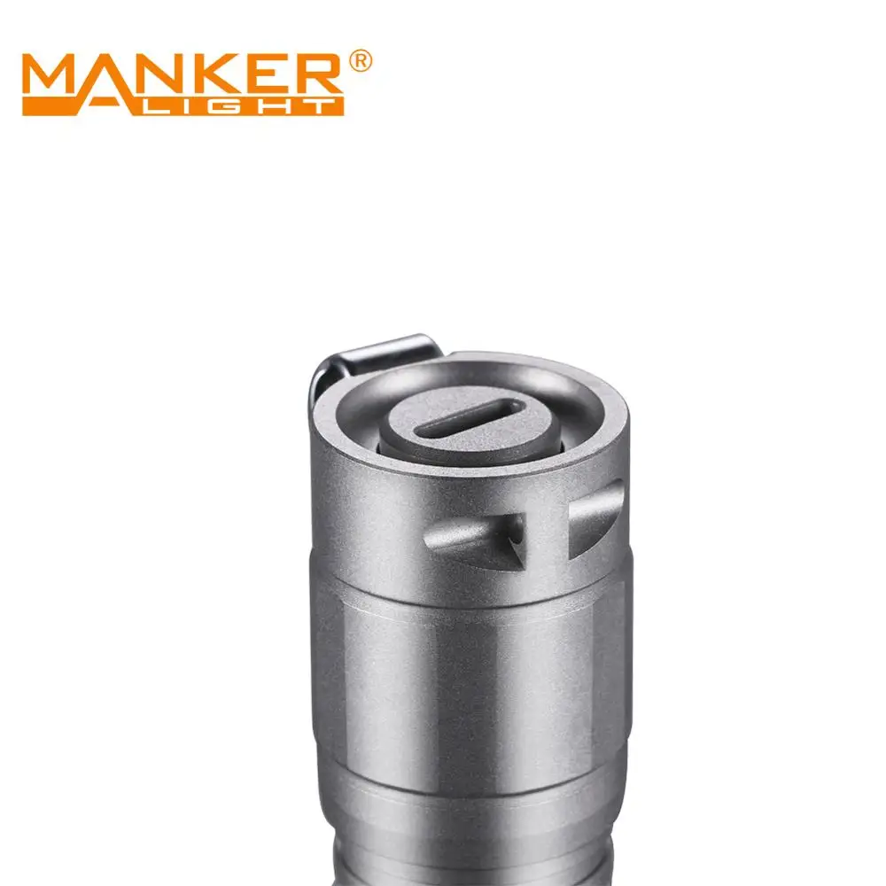 Manker E05 Ti Titanium Flashlight 400 Lumens Pocket AA / 14500 With NM1 LED Stainless Steel Deep Carry Clip | Лампы и освещение