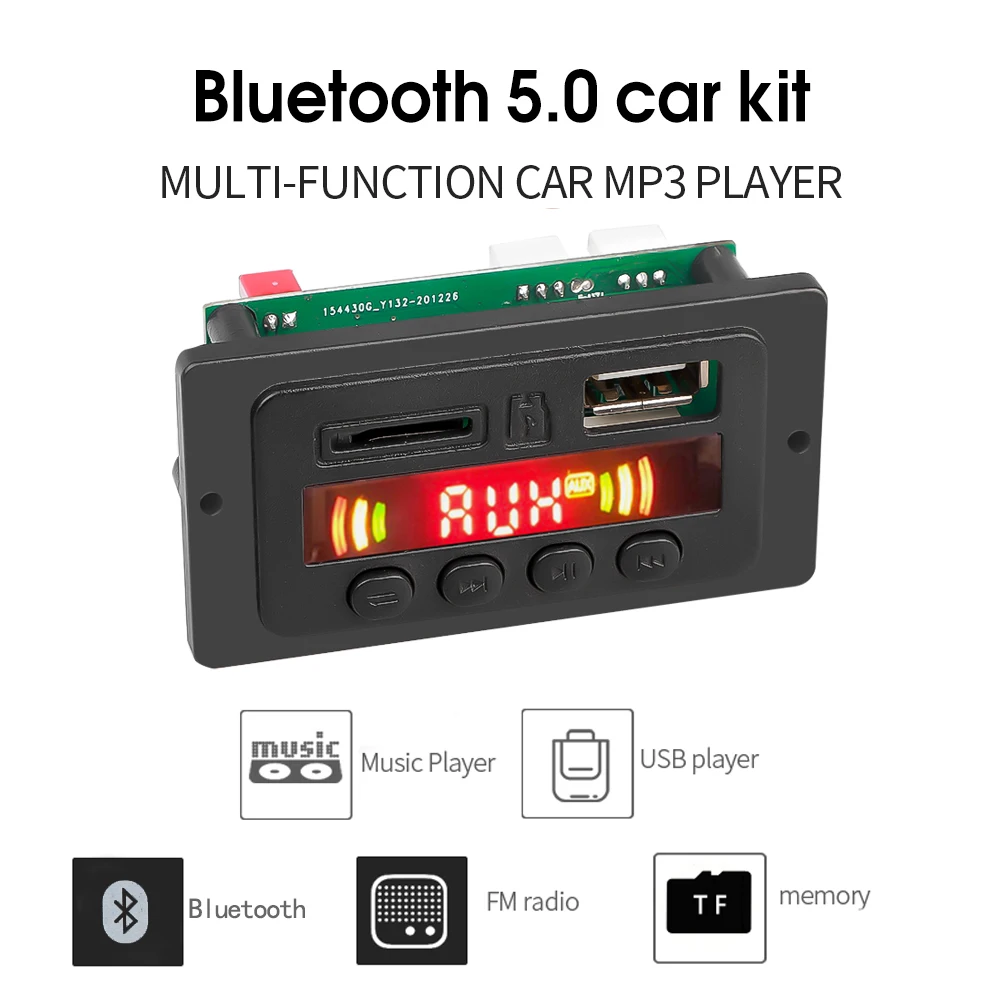 Mp3-плеер с Bluetooth 5 0 12 В 18 в поддержка FM TF USB | Электроника