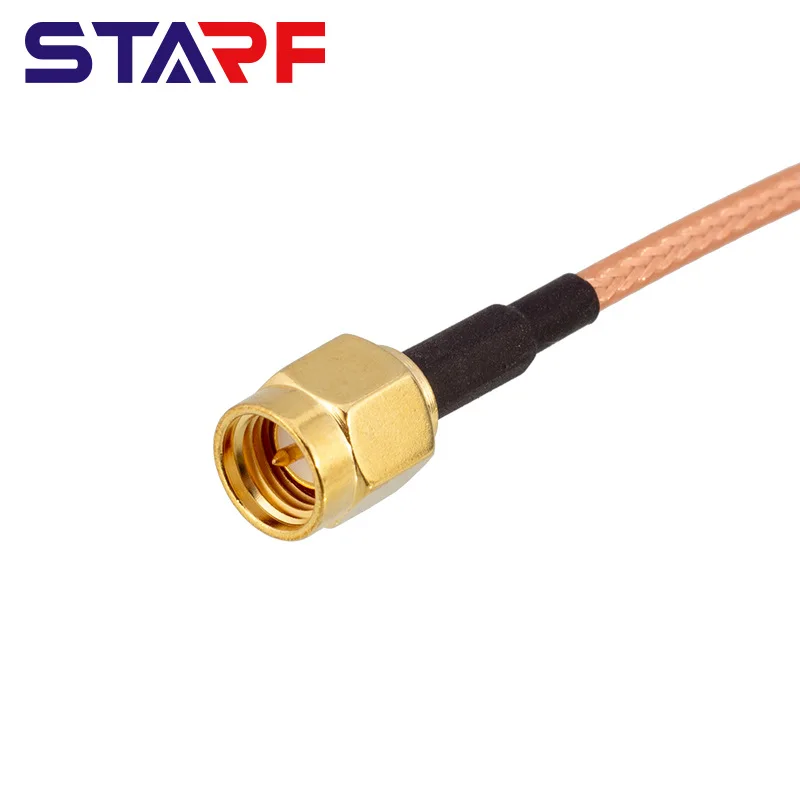 SMA male head turn MMCX male head RG316 rfcable car network 4G harness processing laser welding