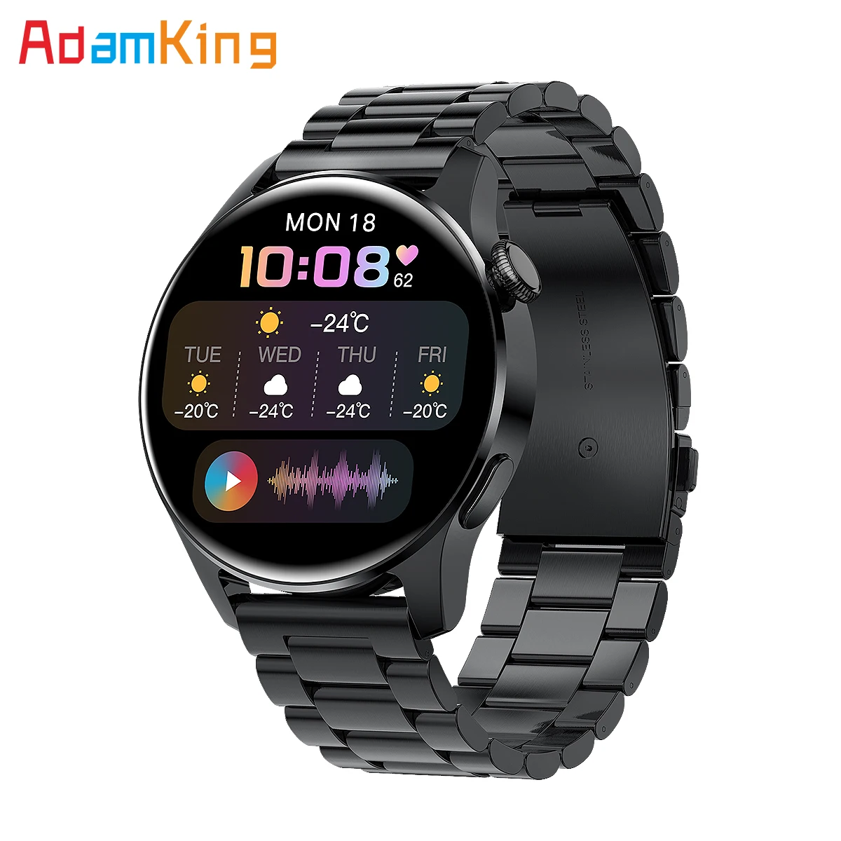 

2021 New Men Smart Watch Bluetooth Call Waterproof Sports Fitness Heart Rate SmartWatch For Huawei Android IOS Phone PK Watch 3