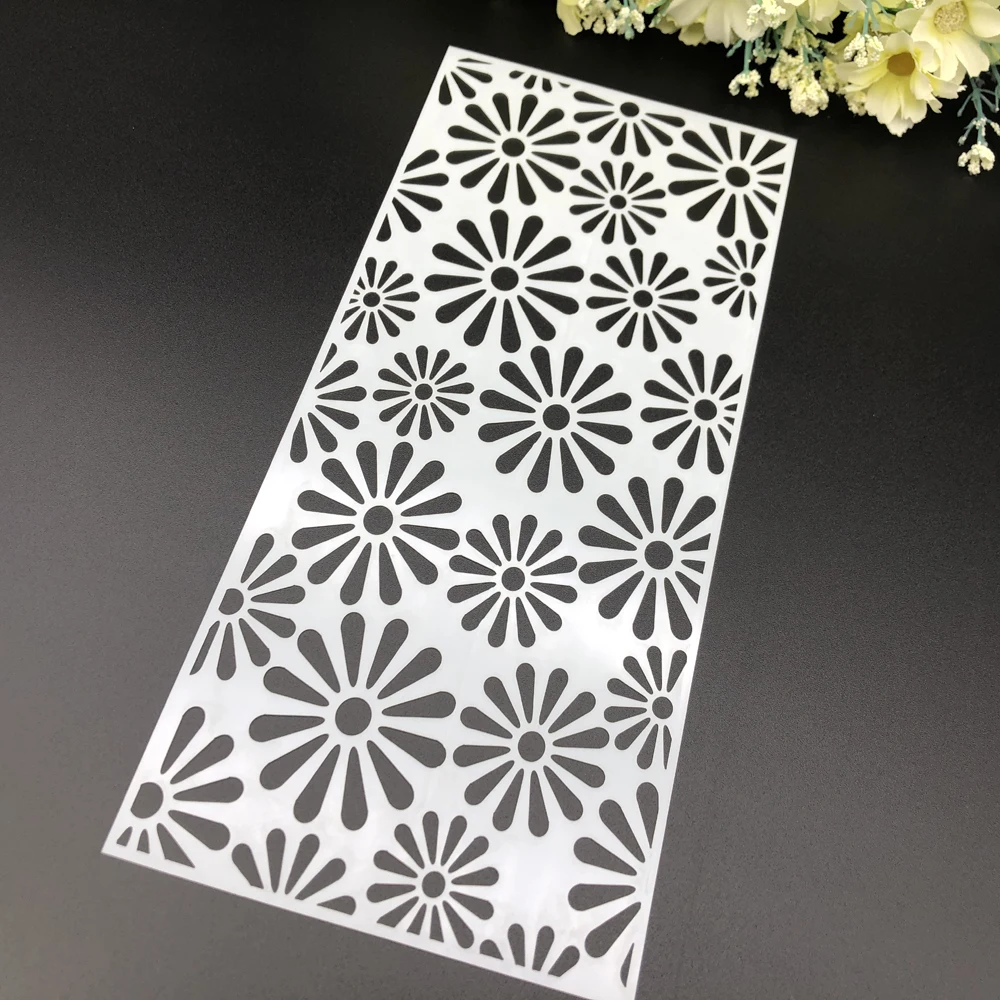 Цветок Slimline ПЭТ трафареты для краски раскраска скрапбукинга тиснильный альбом