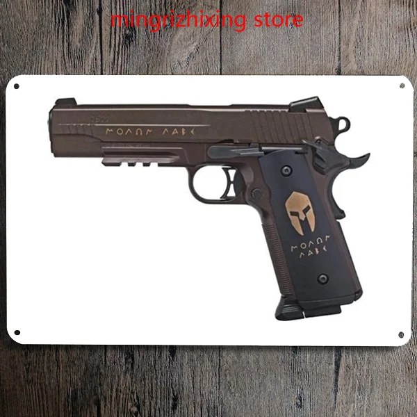 SIG SAUER P320 CO2 пневматический пистолет металлическая табличка искусство плакат