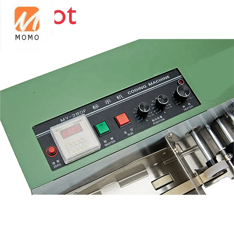 

MY-380F wholesale efficient MFG EXP date coding heat press printing machine
