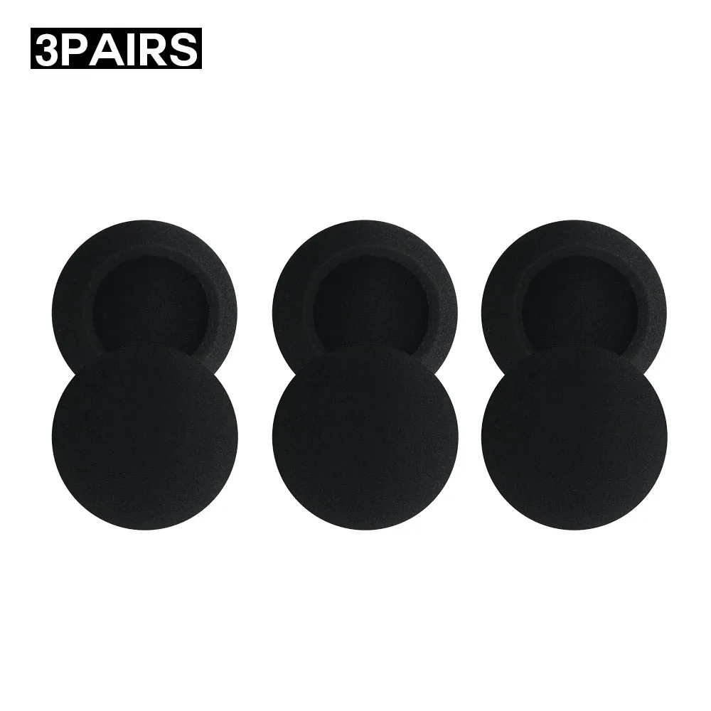3pairs PUHPOWEE мягкий Поролоновый спонж для Philips SHS390 наушники наволочка Подушка гарнитура - Цвет: 3pairs